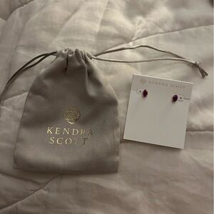 Kendra Scott Pink Opal Stud Earrings